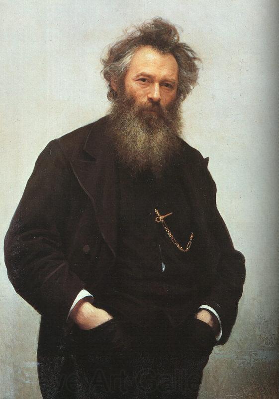 Kramskoy, Ivan Nikolaevich Portrait of Ivan I. Shishkin Spain oil painting art